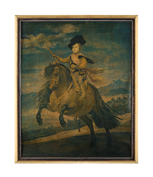 EQUESTRIAN PORTRAIT OF PRINCE BALTHASAR CHARLES