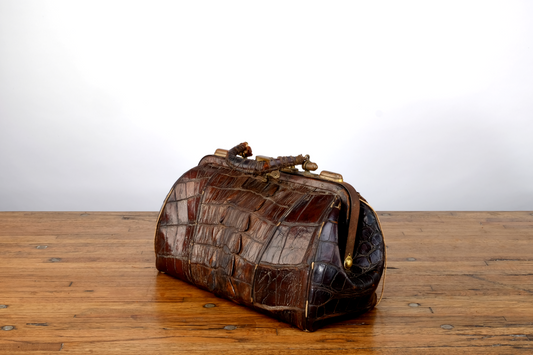 ALLIGATOR HORNBACK DOCTOR'S BAG